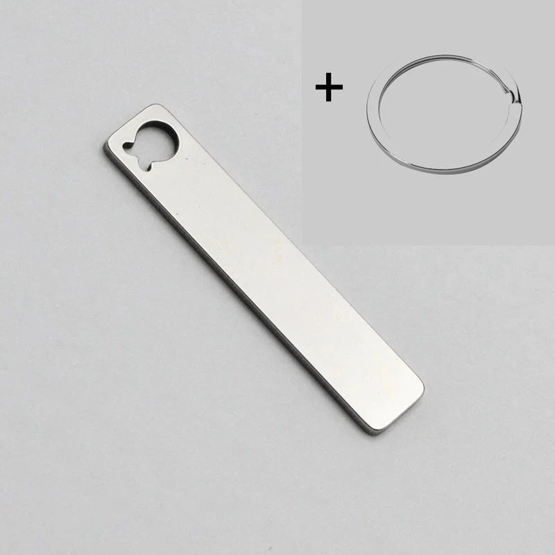 Custom Phone Number Logo Name Keychain Women Men Car Key Ring Laser Engraveing Key Chain Stainless Steel Personalized