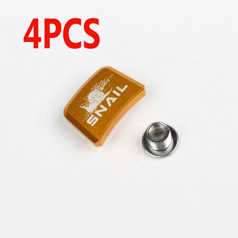 SNAIL MTB Bicycle Chainwheel Screws 7075 Aluminum Alloy Single Chainring Bolts Road Mountain Bike Disc Screws for Crankset
