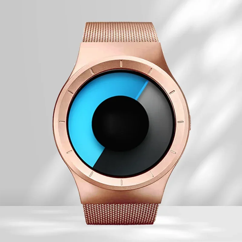 Creative Quartz Watches Men Top FASHION Brand Casual Stainless Steel Mesh Band Unisex Watch Clock Male Female Gentleman