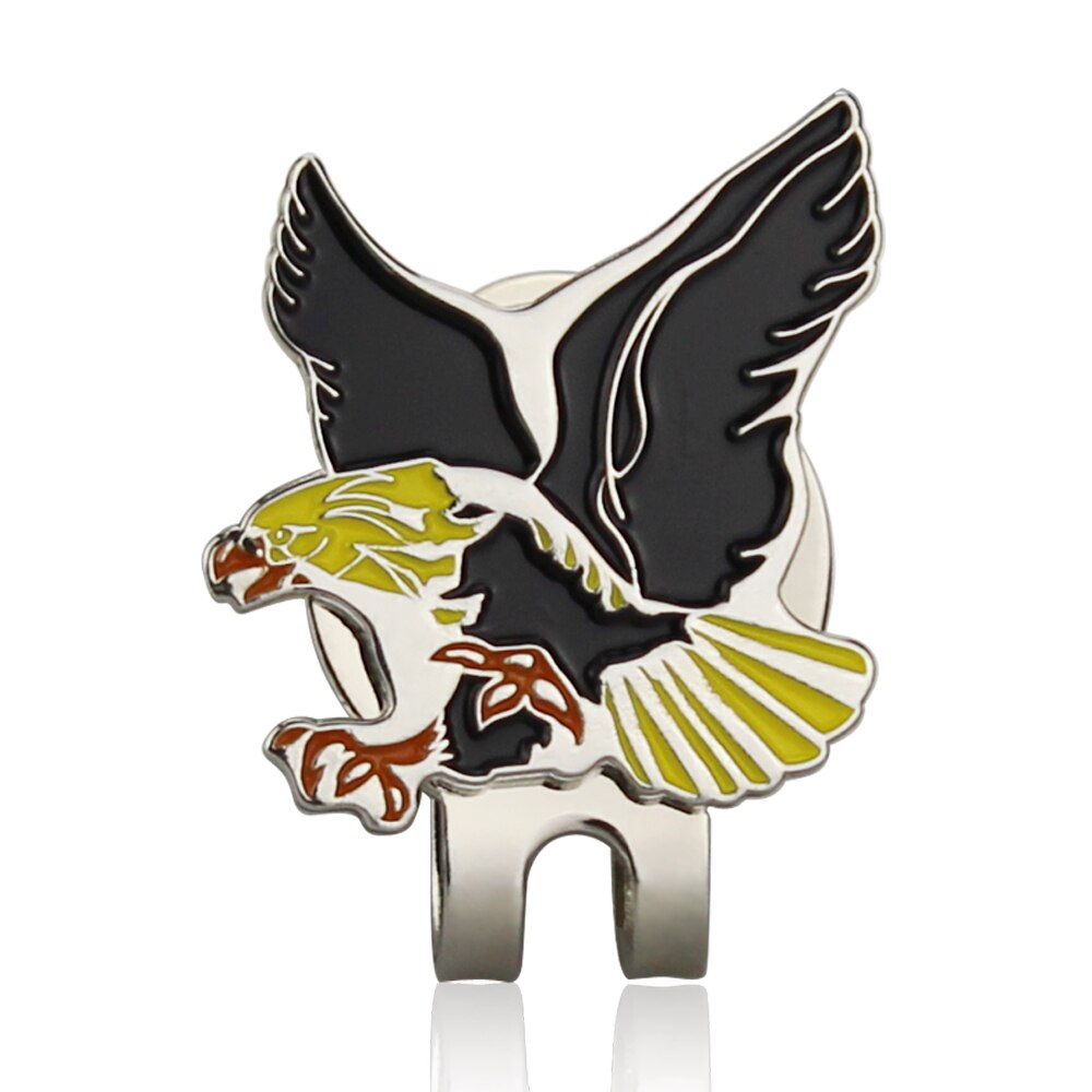 1pc Golf Ball Marker With Magnet Golf Cap Clips Shining Alloy Mark for Golfer Love Tortoise Slipper Dog Mermaid Birdie Eagle