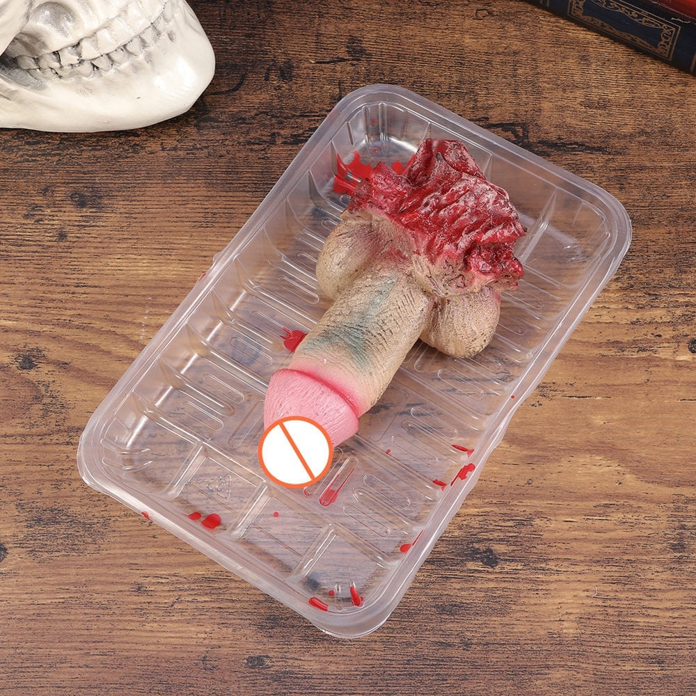 Halloween Horror Props Bloody Hand Haunted House Party Decoration Scary Fake Hand Finger Leg Foot Brain Heart Halloween Supplies