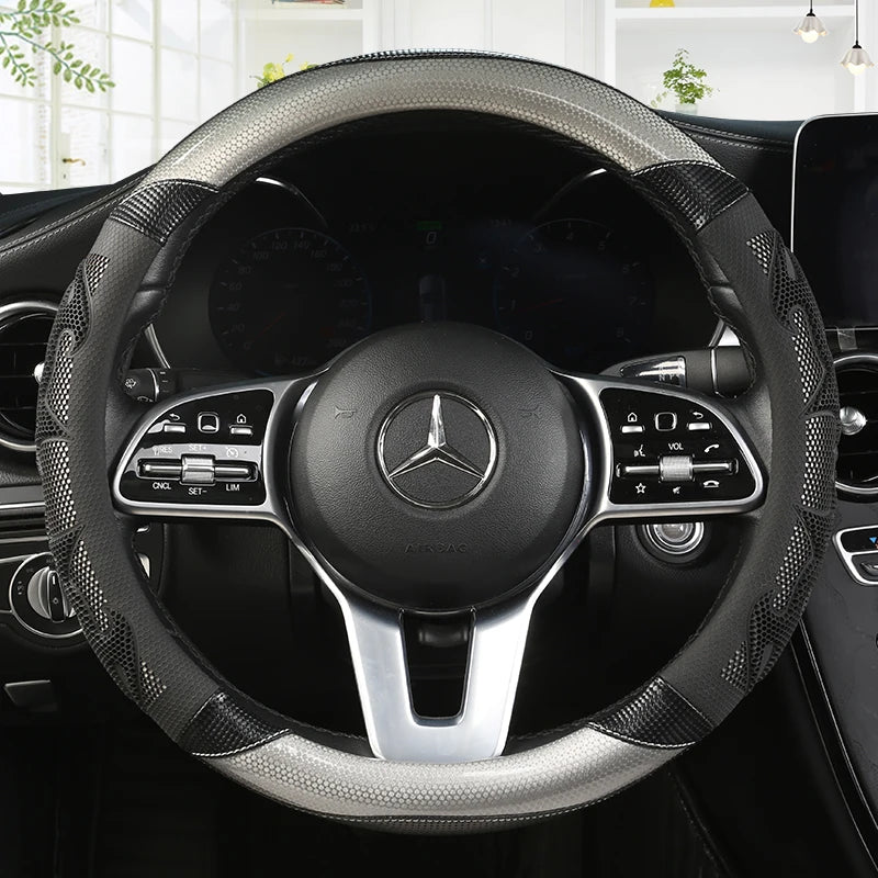 Car Steering Wheel Cover Carbon Fibre Leather for Nissan Qashqai J11 X-Trail T32 for VW GOLF 7 2015 POLO JATTA Passat Tiguan