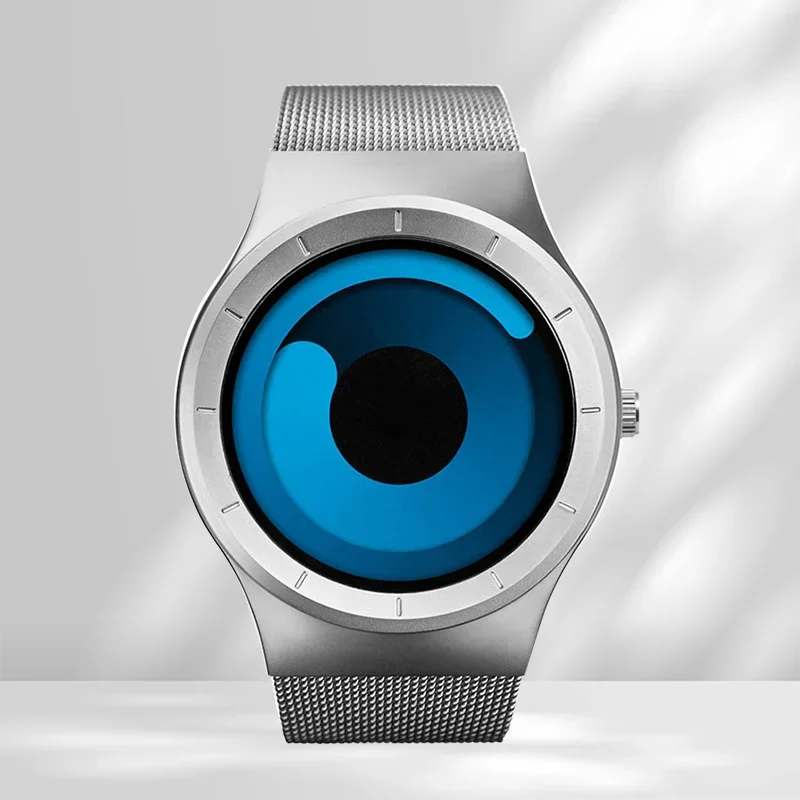 Creative Quartz Watches Men Top FASHION Brand Casual Stainless Steel Mesh Band Unisex Watch Clock Male Female Gentleman