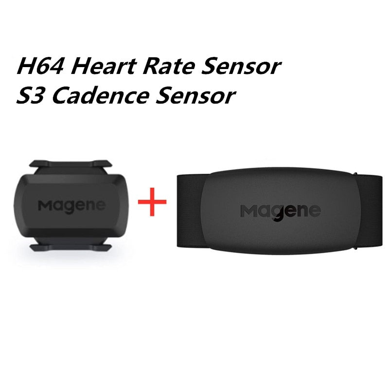 Magene NEW Model H64 Bluetooth4.0 ANT + Heart Rate S3+ Cadence Sensor for GARMIN Bryton IGPSPORT Computer Running Bike Monitor