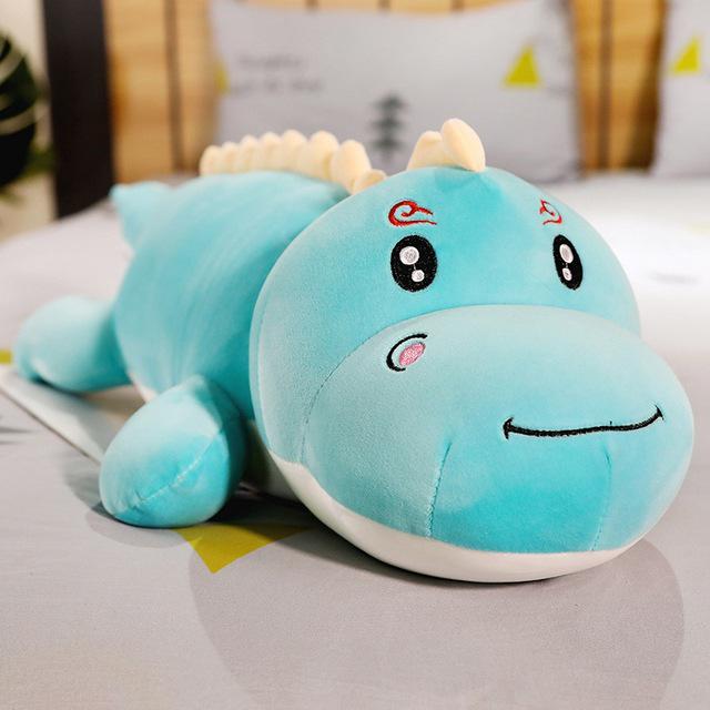 New Big Size Long Lovely Dinosaur Plush Toy Soft Cartoon Animal Dinosaur Stuffed Doll Boyfriend Pillow Kids Girl Birthday