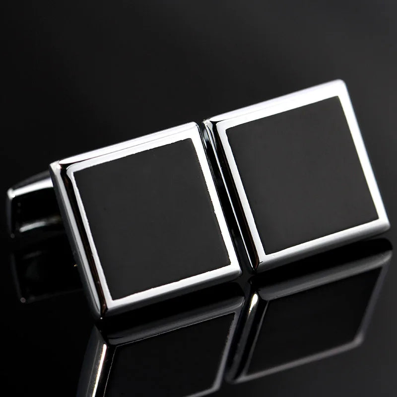 Novelty Luxury Quality Copper Carbon Fibe/ Red Wood/Crystal Cufflinks Design for Mens French Suit Accessories Jewellery Gemelos