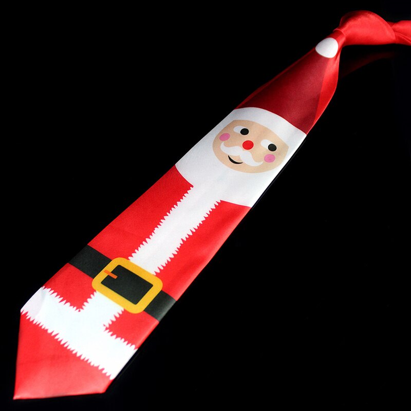 Novelty Design Christmas Ties Red Good Quality Printed Necktie Halloween Christmas Tree Snowman Elk Tie for Men Christmas