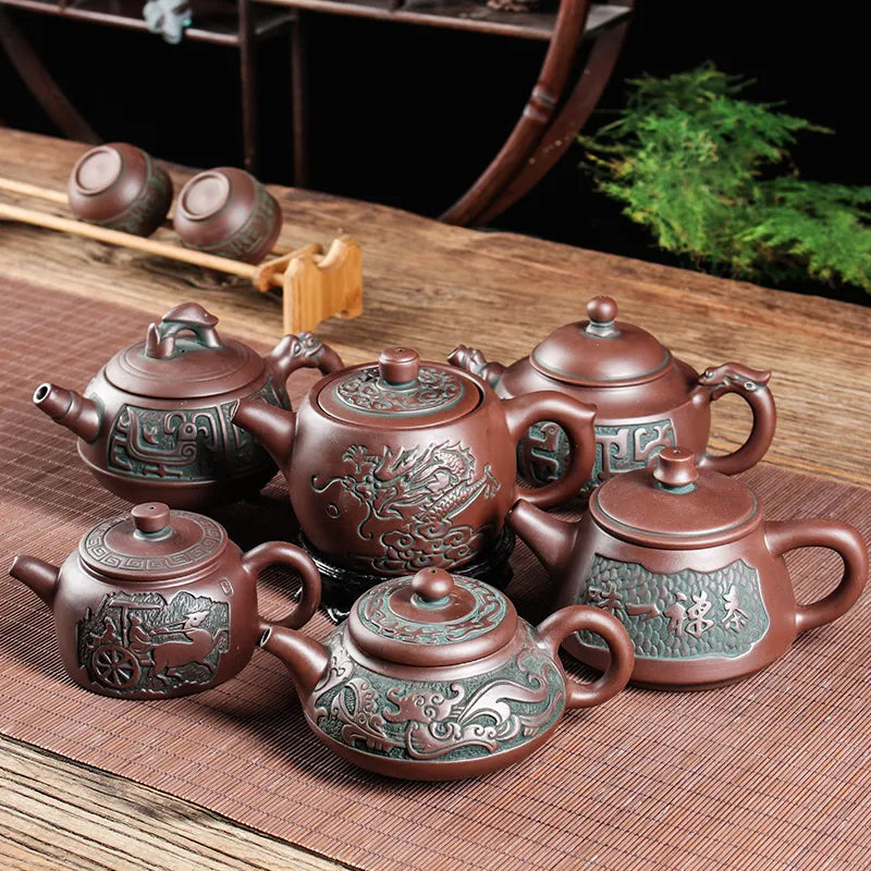 Yixing Raw Ore Household Teapot Handmade Large Capacity Tea Making Device Cerami