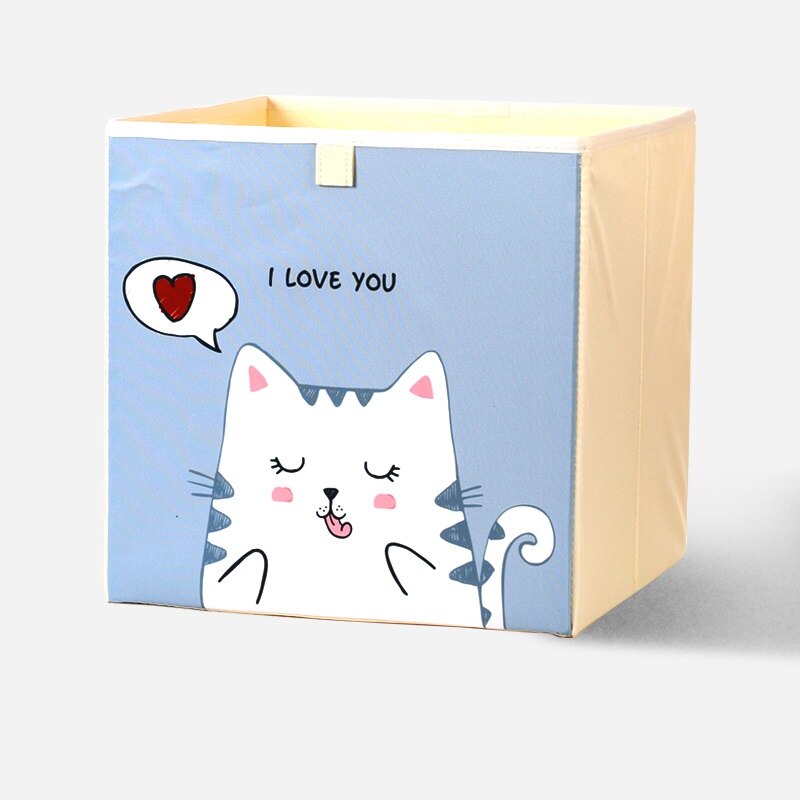 2020 Cartoon Toy Storage Box Folding Storage Bins Wardrobe Drawer Organizer Clothes Storage Basket Kids Toys Organizer