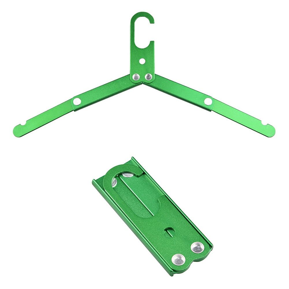 New Aluminum Alloy Folding Clothes Hanger Outdoor Camping Coat Drying Rack Space
