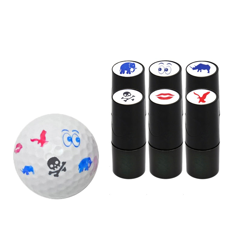 1 Pcs Golf Ball Stamps Colorfast Quick-Dry Long Lasting Stamper Balls Marker Impression Seal Golf Accessories