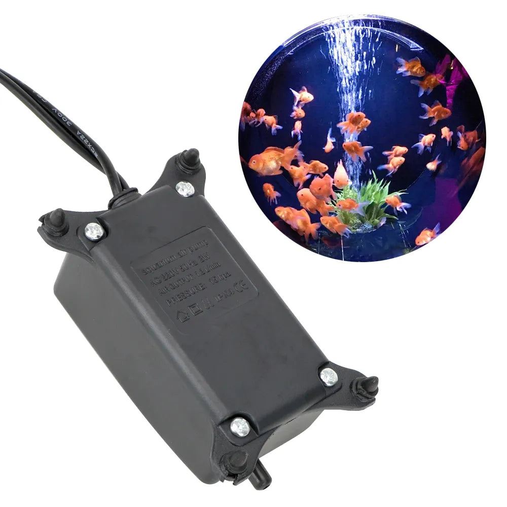 NICEYARD Ultra Low Noise Mini Fish Tank Oxygen Pump Aquarium Air Pump Fish Tank Air Compressor Oxygen Pump Aquarium
