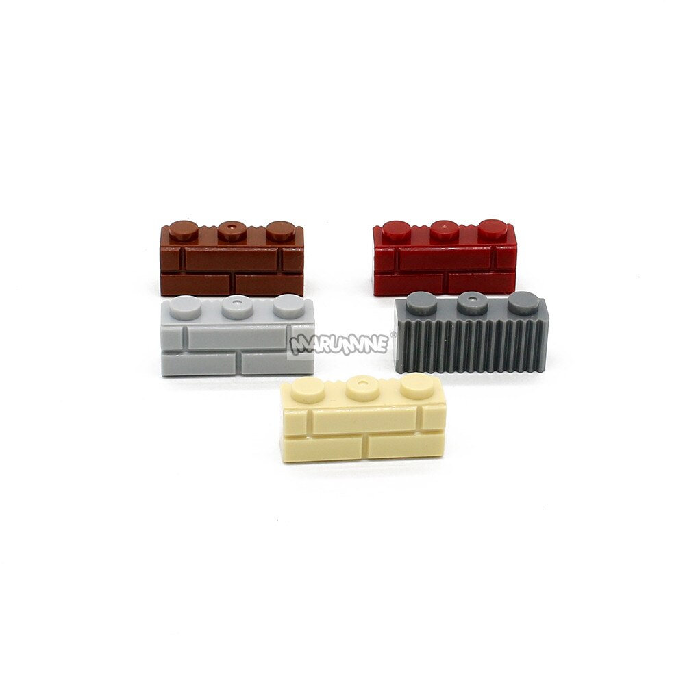MARUMINE 150PCS 1x3 Wall Bricks Cube Idea Part House Build Block Parts 3622 Compatible Accessories DIY Assembly MOC Street View