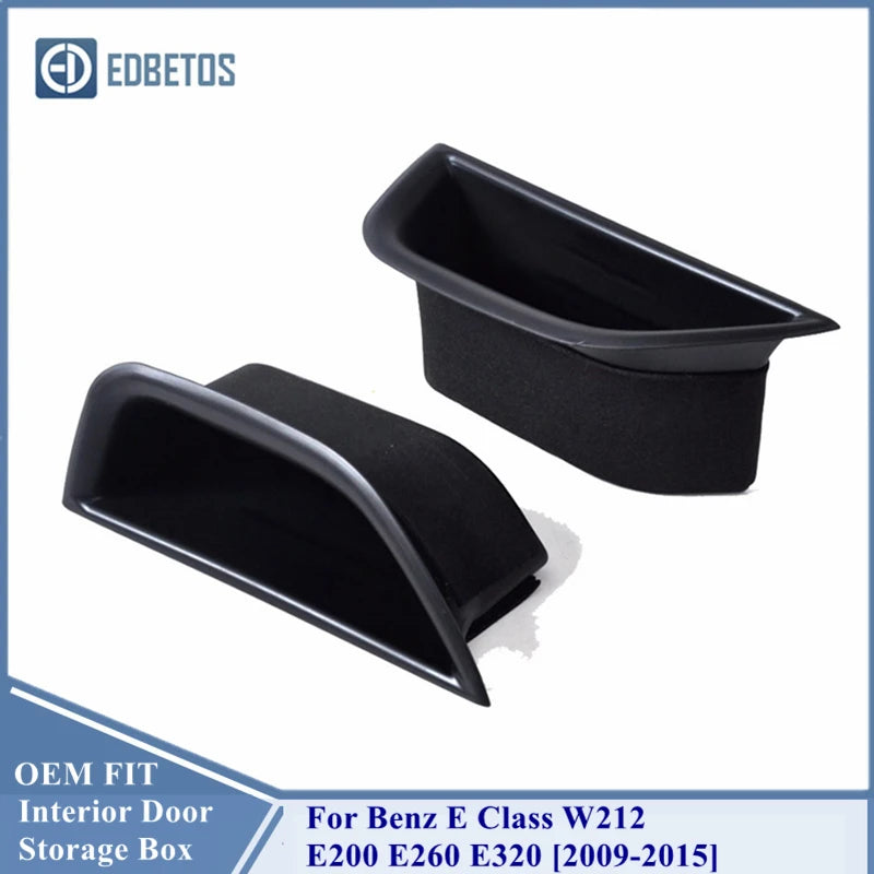 Door Storage Barrel for Mercedes Benz E Class W212 E200 E260 E320 Door Handle Container Holder Tray Storage Box 2009 2010-2015