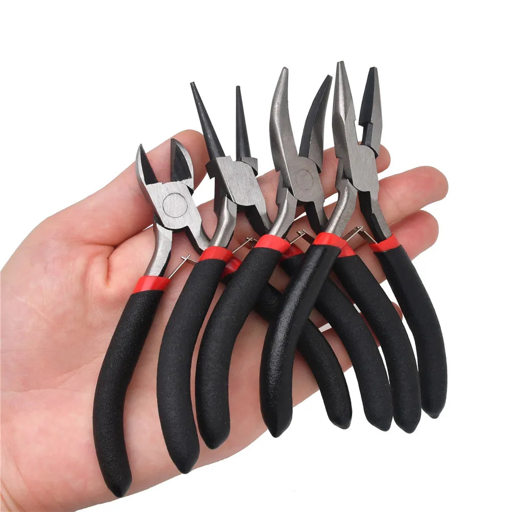 Jewelry Pliers Tools & Equipment Kit Long Needle Round Nose Cutting Wire Pliers for Jewelry Making Handmade Accessories HK043