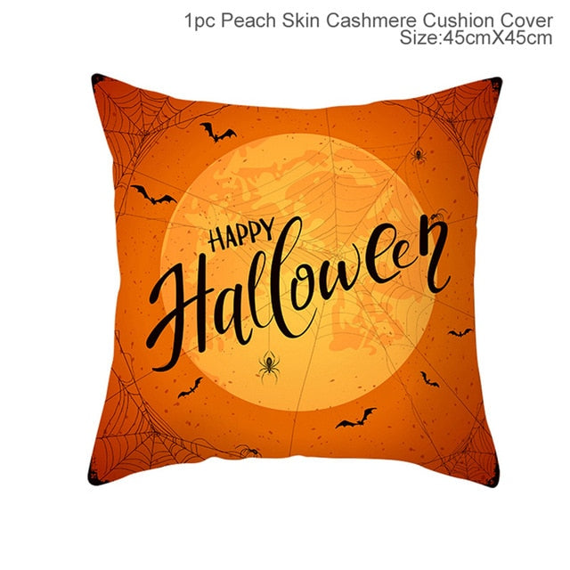 Halloween Decoration for Home Cartoon Pumpkin Bat Ghost Pillowcase Horror Halloween Party Supplies Accessories Haloween Ornament