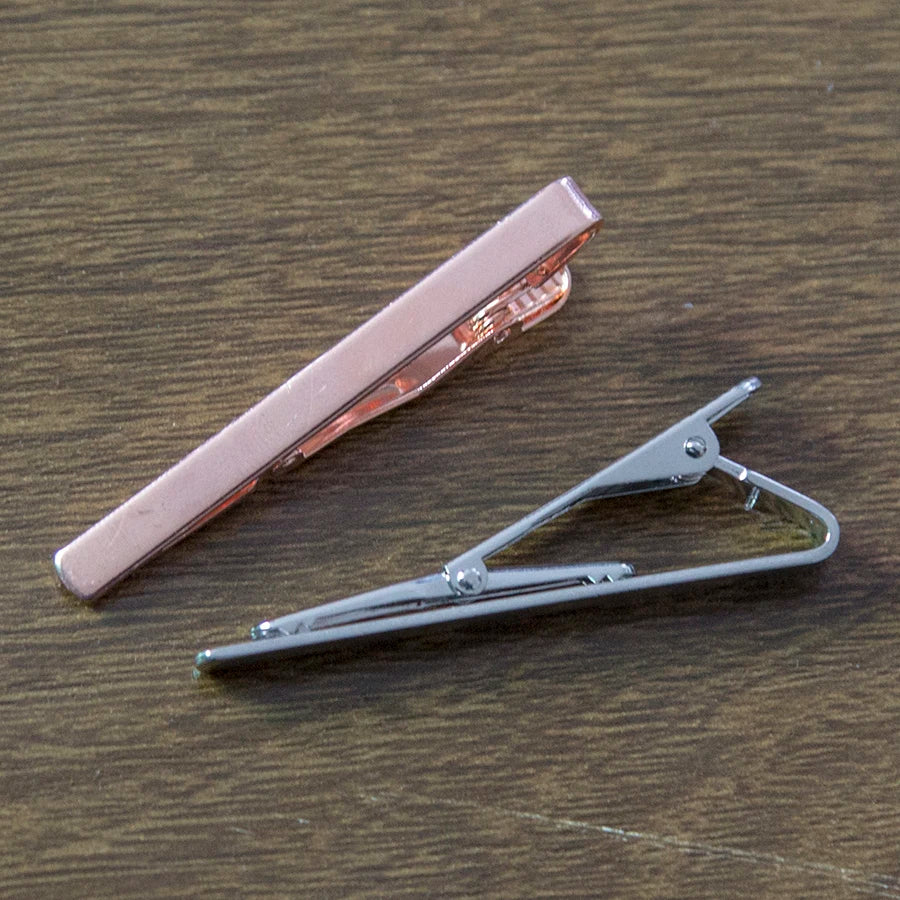 New Simple Style Tie Clip for Men Metal Tone Simple Bar Clasp Practical Necktie Clasp Tie Pin for Mens
