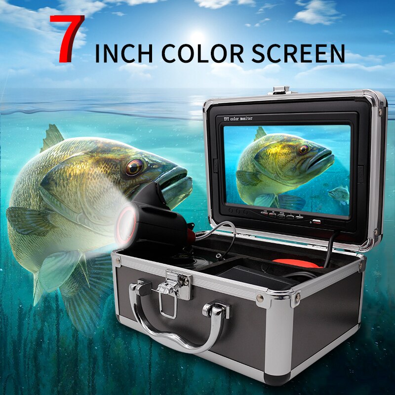 Erchang Underwater Fishing Camera DVR 7 Inch Winter Fishing Camera 1000TVL 24pcs Light Recording Infrared Camera for Ice Fishing