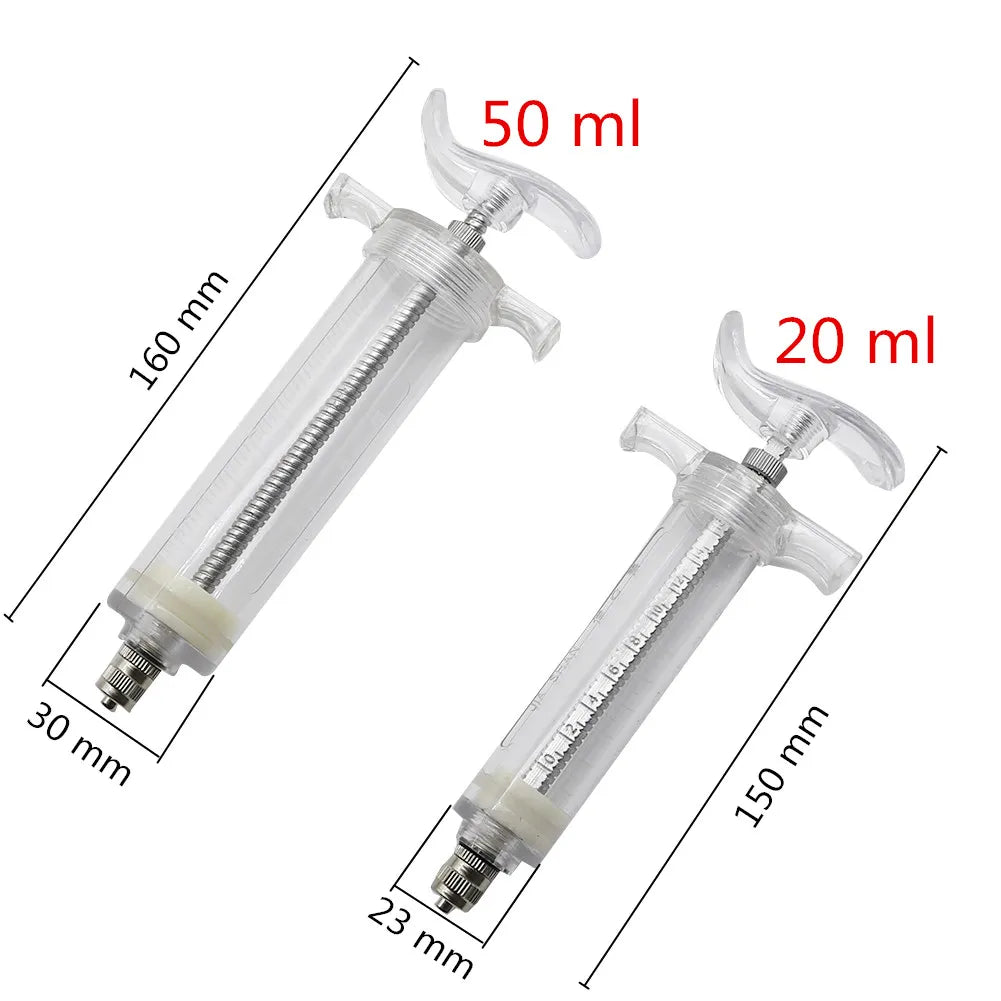 7 Pcs/Lot 10ml/20ml/50ml Parrot Feeding Syringe Parrots Bird Feeding Syringe With 6 Pcs Curved Gavage Tubes Bird Feeding Tool