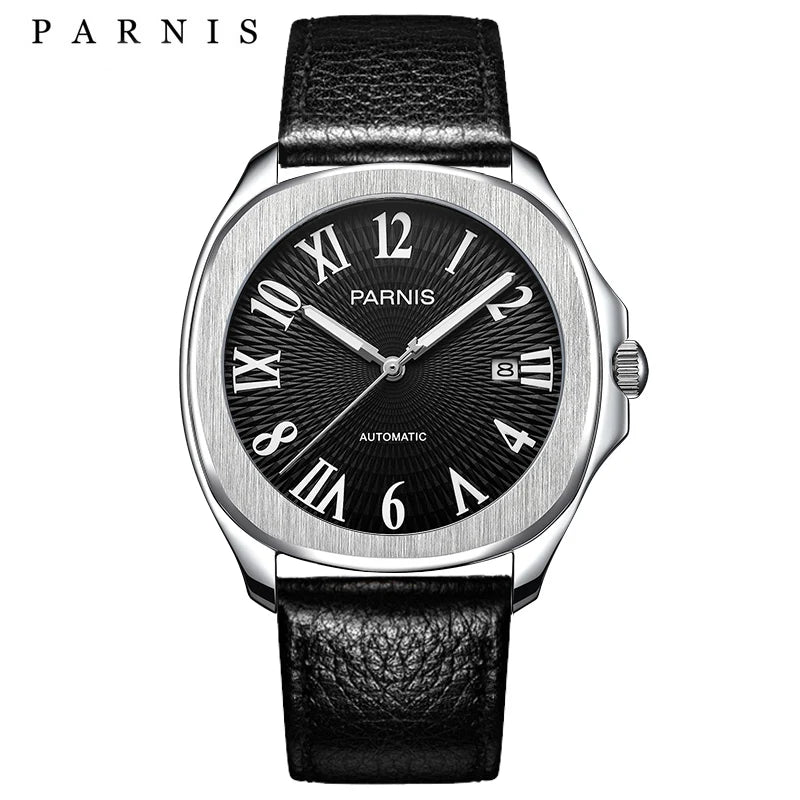 Fashion Parnis 40mm Automatic Watch Minimalist Men Miyota Sapphire Crystal Mechanical Sports Watches Relogio Masculino Man