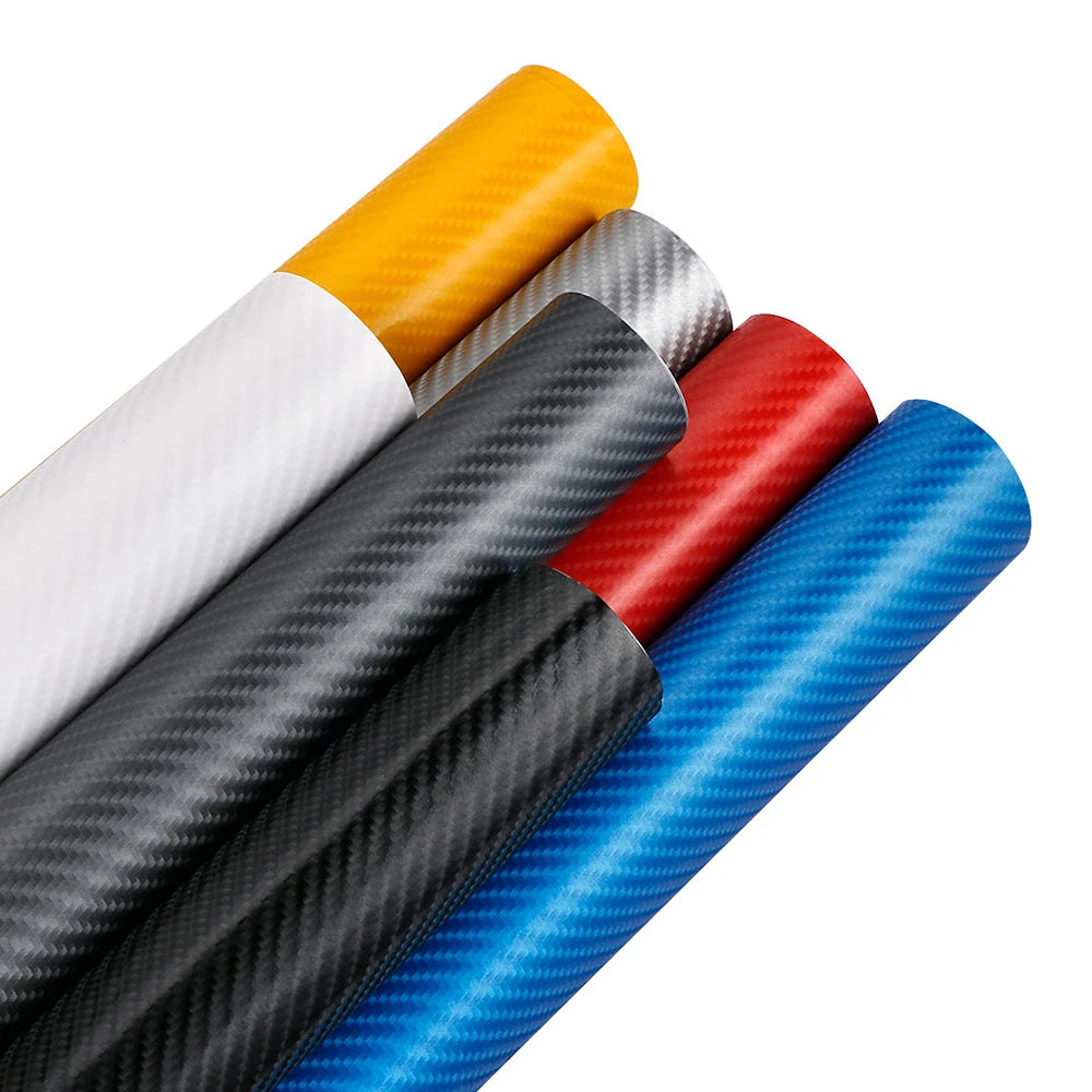 200mmX1520mm Waterproof DIY Car Sticker Car Styling 4D Thicken 3M Car Carbon Fiber Vinyl Wrapping Film Car Accessories Decals