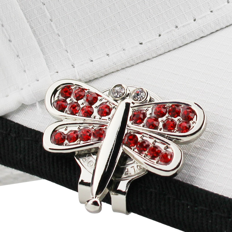 Bling Diamond Glitter Golf Ball Mark Plus Magnet Alloy Golf Hat Clip Multi Colors Golf Training Aids Golf Marker for Golfer Fans