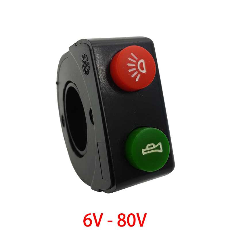 36V 48V Compatible E-Bike Headlight Taillight Set Front Light Rear Light Set Headlamp Taillamp Set