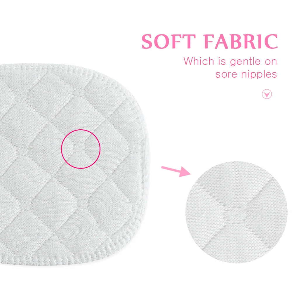 4PCS Multilayer Gauze Reusable Breast Pads Nursing Light Soft Organic Plain Washable Pad Baby Breastfeeding Accessory