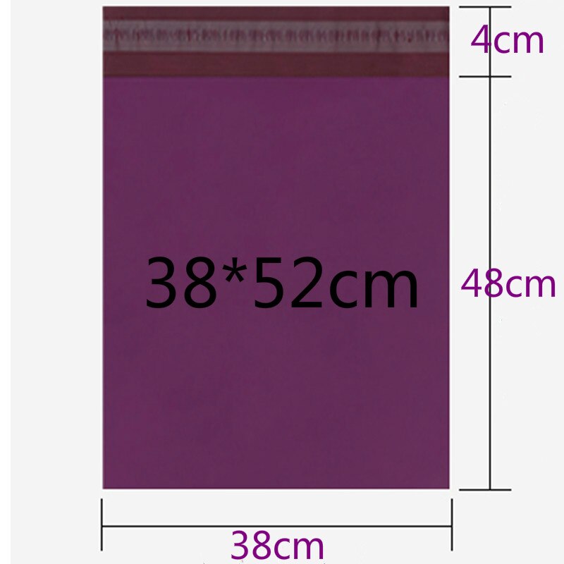 50pcs/Lots Purple Tote Bag Express Bag Courier Bags Self-Seal Adhesive Thick Waterproof Plastic Poly Envelope Mailing Bags