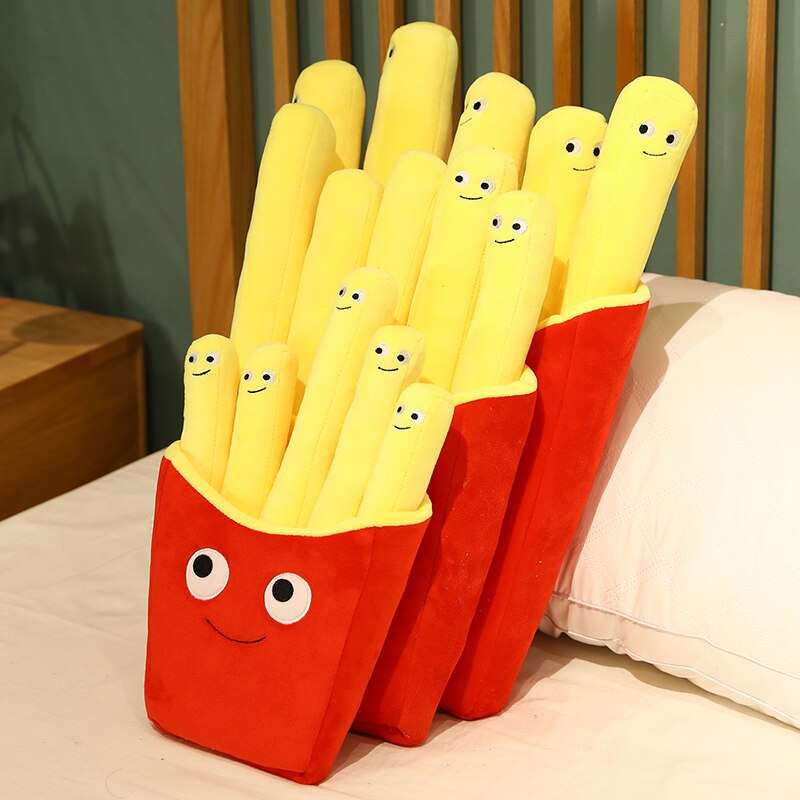 Cute Cartoon Plush Hamburger Ice Cream French Fries Toy Stuffed Food Popcorn Cake Pizza Pillow Cushion Kids Toys Birthday