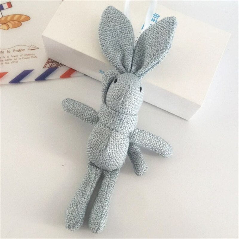 NEW Rabbit Plush , Animal Stuffed Dress Rabbit Key Chain TOY, Kid's Party Plush TOY , Bouquet Plush Dolls