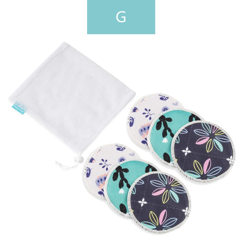 HappyFlute Super Absorbency Bamboo Nursing Pads Mum Use With Laundry Bag Waterproof Washable Feeding Pad Reusable Breast Pads