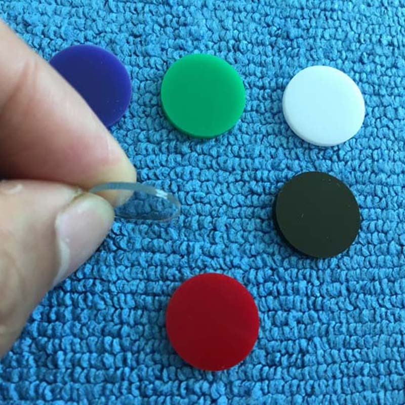 3pcs Colorful Acrylic Pool Cue Tip Cushion 14mm Billiard Pool Cue Stick Ferrule Gasket American Black 8 Tip Shim