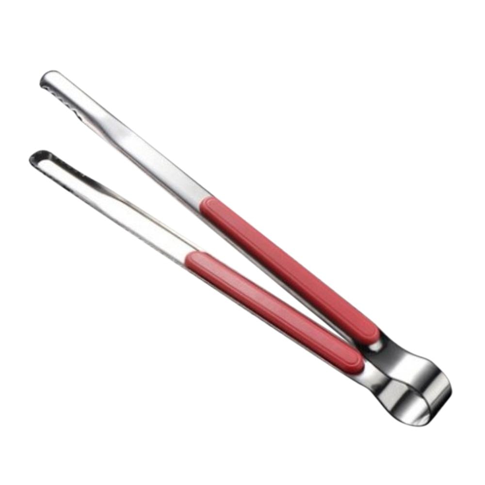 Stainless Steel BBQ Tongs Barbecue Grill Food Clip Ice Tong Meat Salad Toast Bread Clamp Kitchen Accessories Tools 25.5x1.8cm
