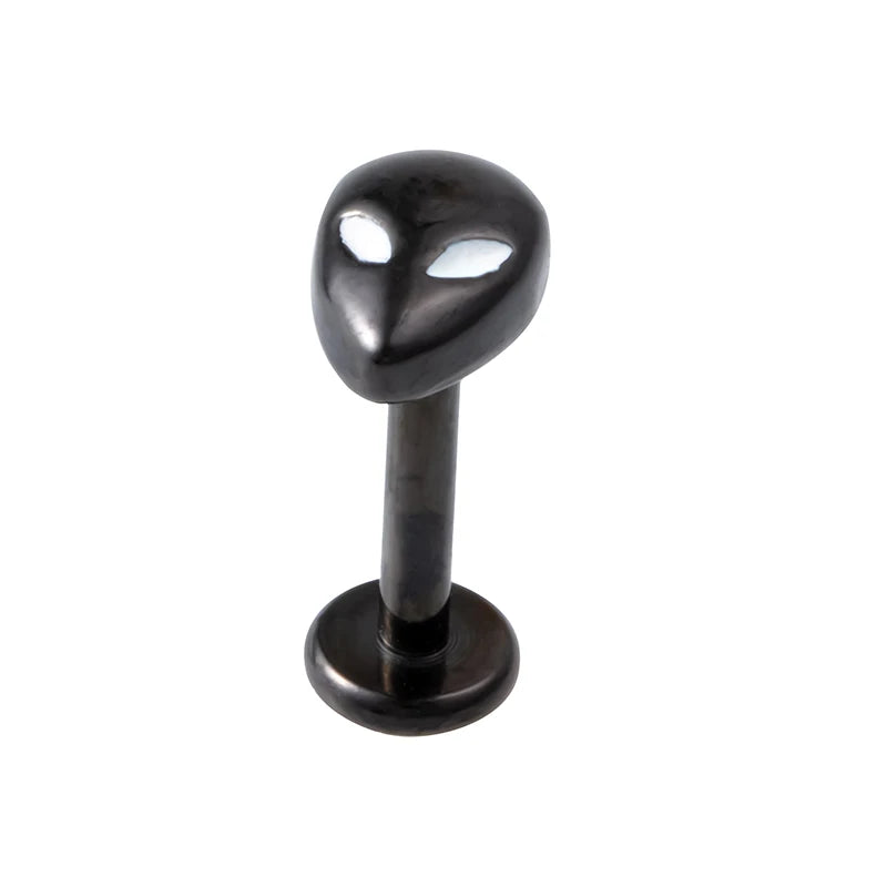 1PC Alien Labret Lip Ring Stainless Steel Internally Threaded Ear Cartilage Tragus Helix Stud Ear Piercing Women Body Jewelry