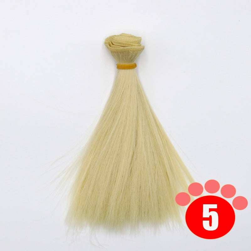 Msiredoll Bjd Wig 15*100CM or 20*100CM or 25*100CM Doll Hair for 1/3 1/4 1/6 Straight Hair Doll Hair Bjd Wig Diy