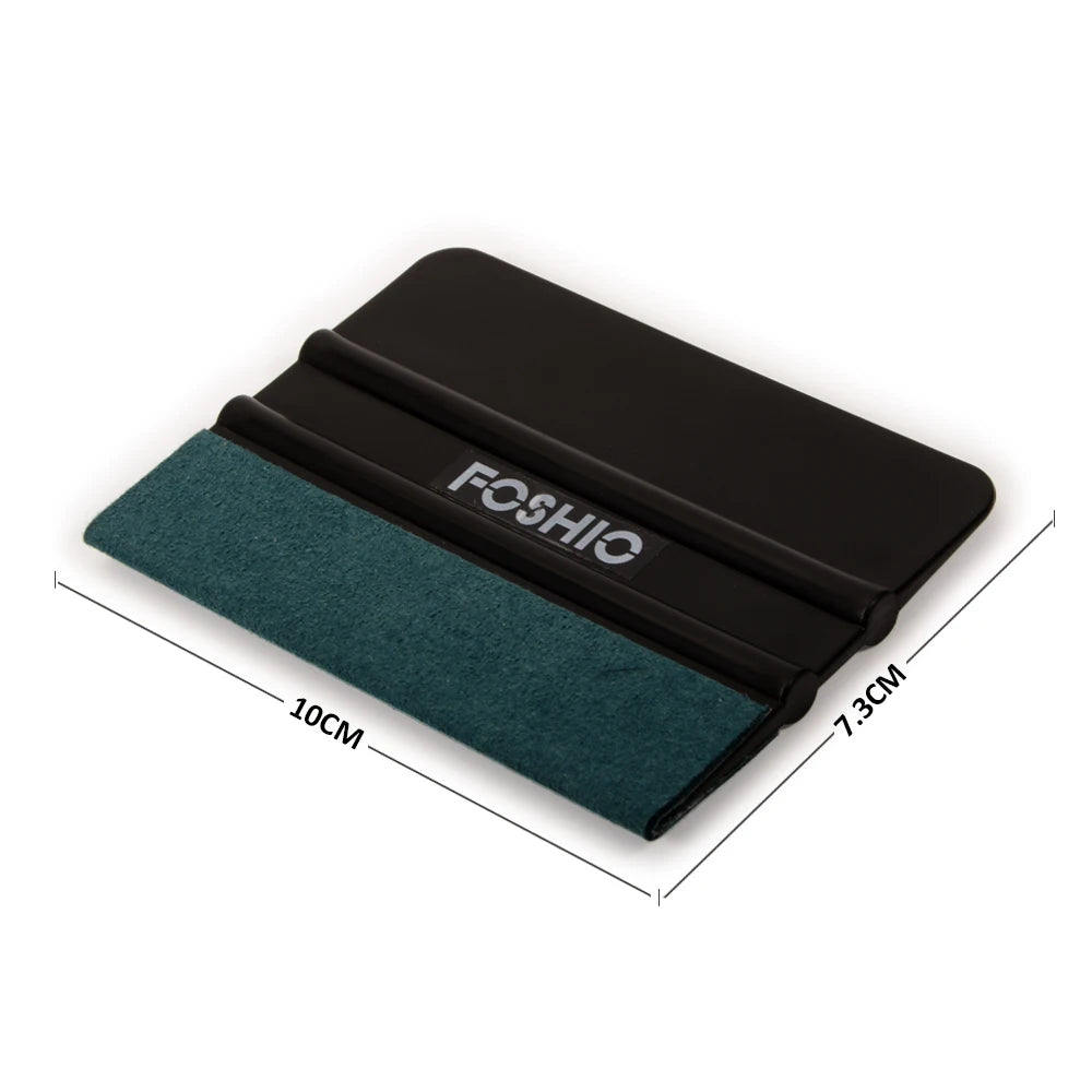 FOSHIO 3/6pcs No Scratch Suede Cloth Scraper Vinyl Car Wrap Felt Squeegee Carbon Film Sticker Installing Window Tinting Tools
