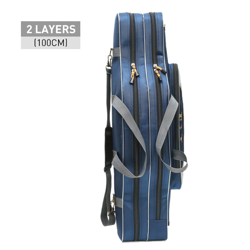 Portable Multifunction Fishing Bag Pesca Canvas 80/90/100/120cm Fishing Rod 3 Layer 4 Layer Travel Carry Case Pesca XA49G