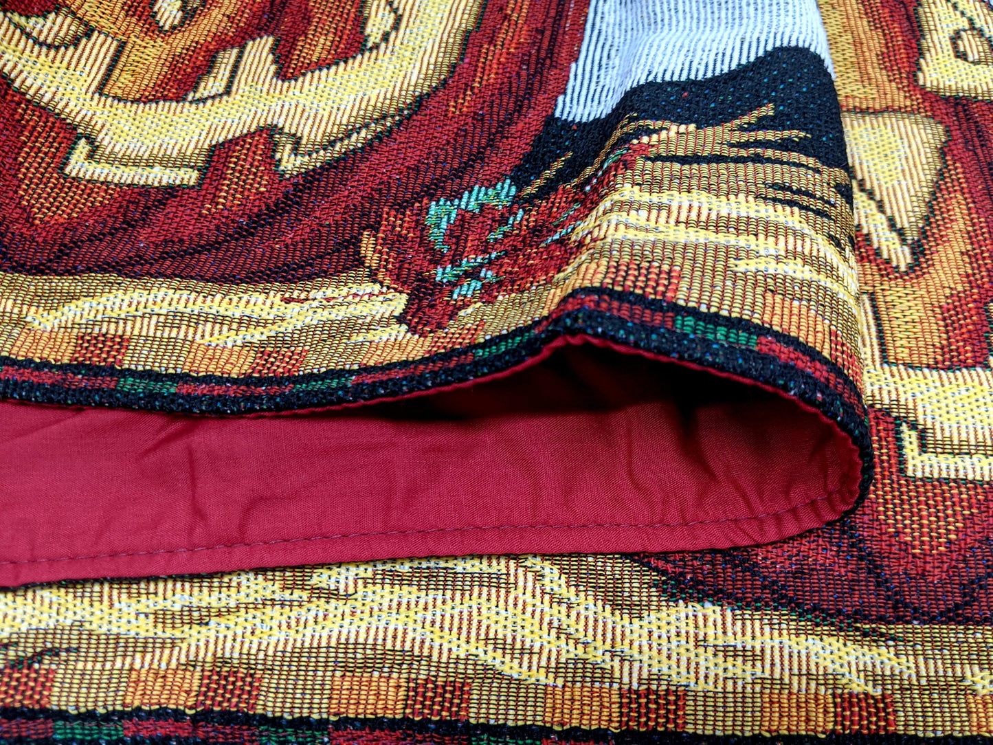 DaDa Bedding Halloween Pumpkins Table Runner, Harvest Orange Tapestry (12914)
