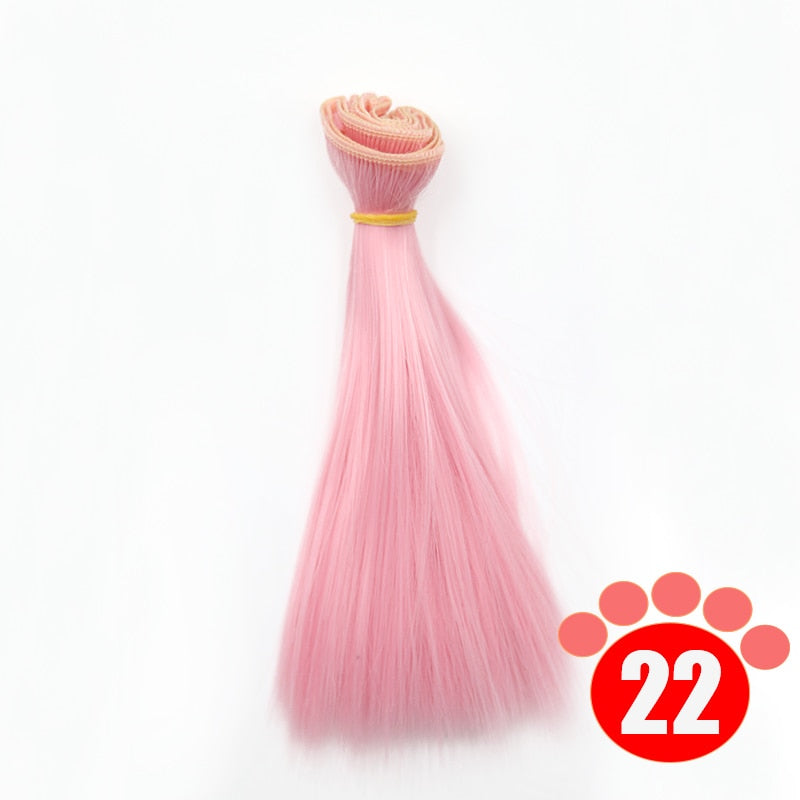 Msiredoll Bjd Wig 15*100CM or 20*100CM or 25*100CM Doll Hair for 1/3 1/4 1/6 Straight Hair Doll Hair Bjd Wig Diy
