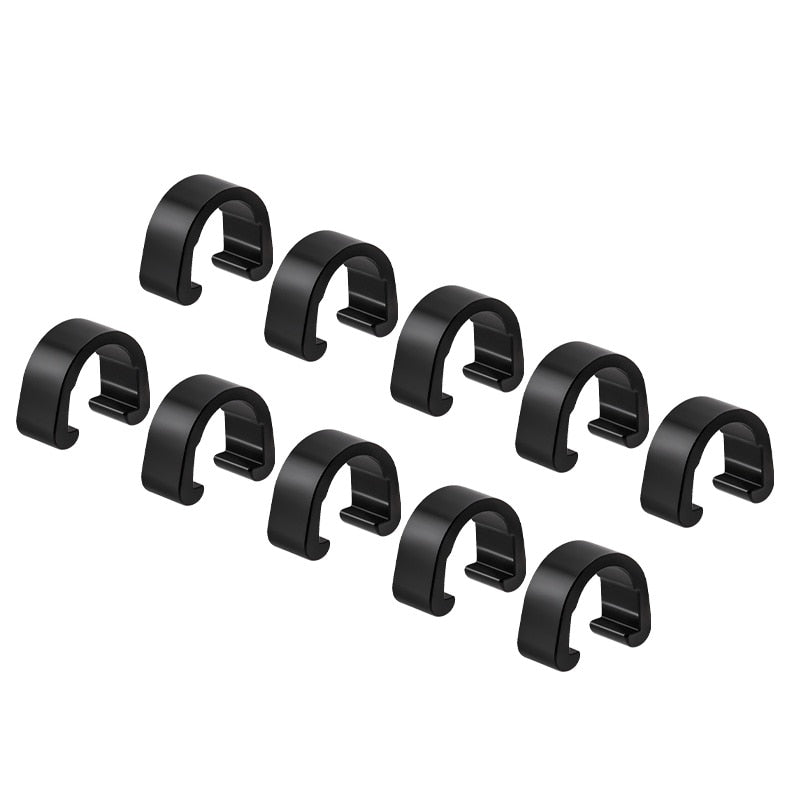 MUQZI 10Pcs MTB Bike Bicycle Frame U Buckle for Brake Cable Housing Hose Tube Shifter Cable Guides Button Fixed Tubing Clips