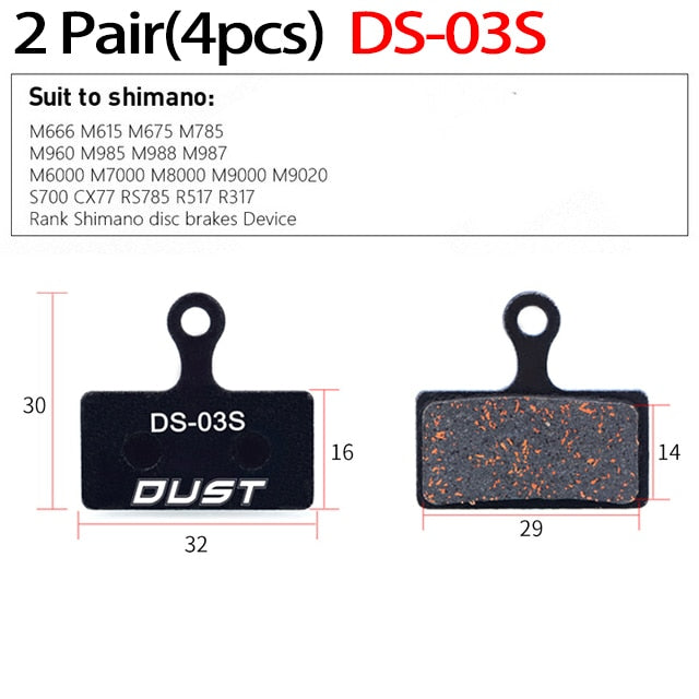 2 Pair (4pcs) MTB Bicycle Hydraulic Disc Ceramics Brake Pads for B01s SRAM AVID HAYES Magura ZOOM Cycling Bike Part