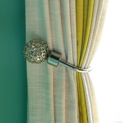 2pcs/Set Curtain Tieback Holder Hooks Tie Backs Bedroom Living Room Curtain Decoration Accessories Holdback Metal Curtain Hook