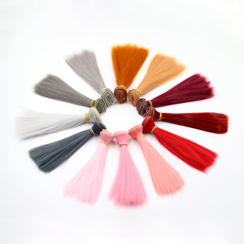 Msiredoll Bjd Wig 15*100CM or 20*100CM or 25*100CM Doll Hair for 1/3 1/4 1/6 Straight Hair Doll Hair Bjd Wig Diy