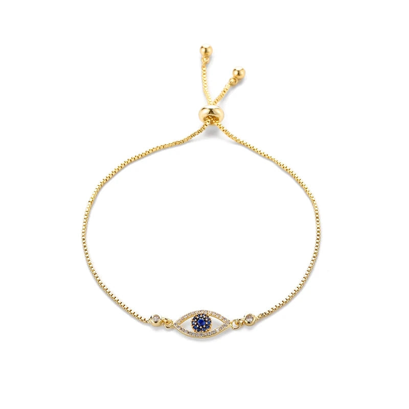 SIPENGJEL Fashion Blue Crystal Turkey Evil Eye Dangle Earrings for Women Gold Plated Cute Unique Earrings Trendy Jewelry 2023