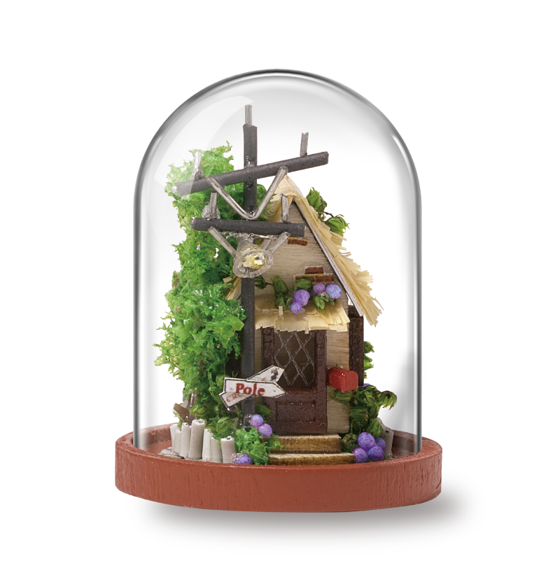 Dollhouse Miniature DIY Doll House With Furnitures Wooden House Toys for Children Birthday With Dust Cover Rotate Music 29