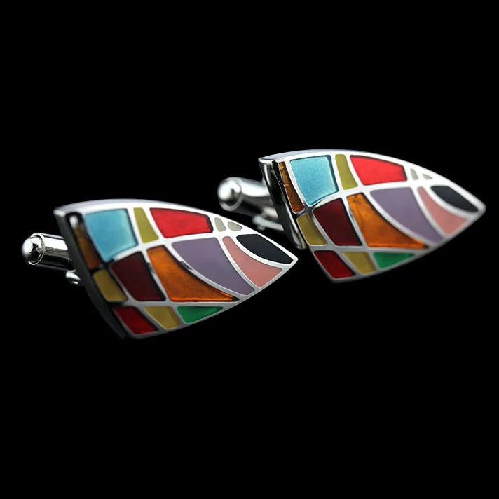 Novelty Luxury Quality Copper Carbon Fibe/ Red Wood/Crystal Cufflinks Design for Mens French Suit Accessories Jewellery Gemelos