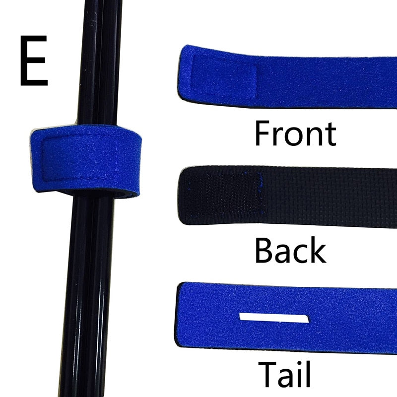 OUTKIT 2PCS New Fishing Tools Rod Tie Strap Belt Tackle Elastic Wrap Band Pole Holder Accessories Diving Materials Non-Slip Firm