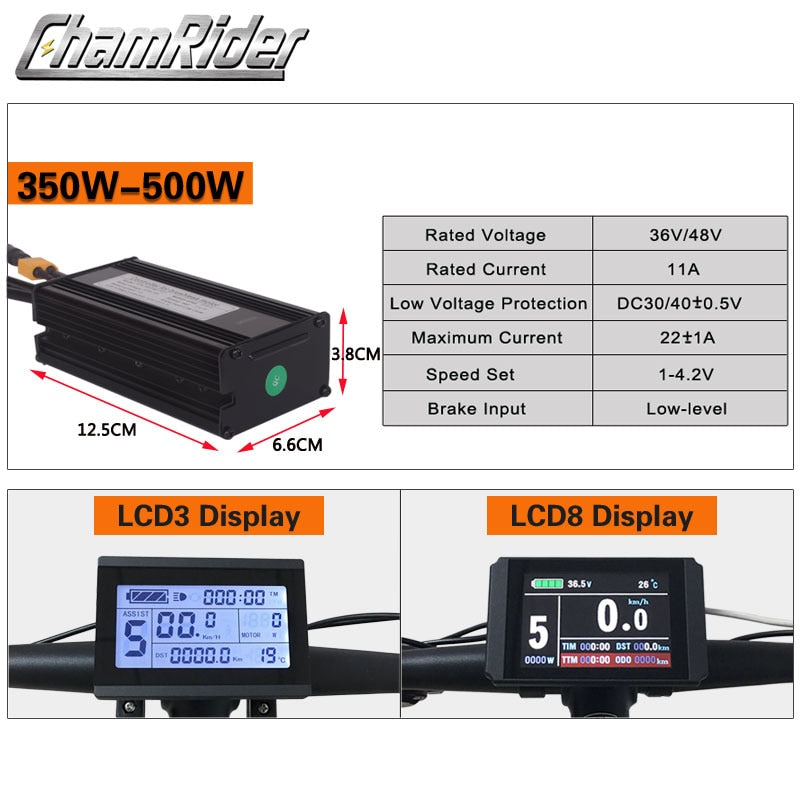 BAFANG 36V 350W 48V 500W Ebike Electric Bike Conversion Kit SWX02 8fun Brand Without Battery LCD Display RM G020.350/500.d DC