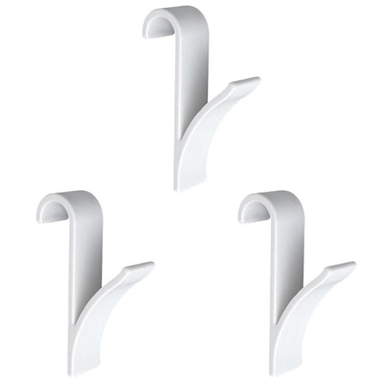 Kitchen Bathroom Hanger Clips Storage Racks White Clear Hanger Heated Towel Radi